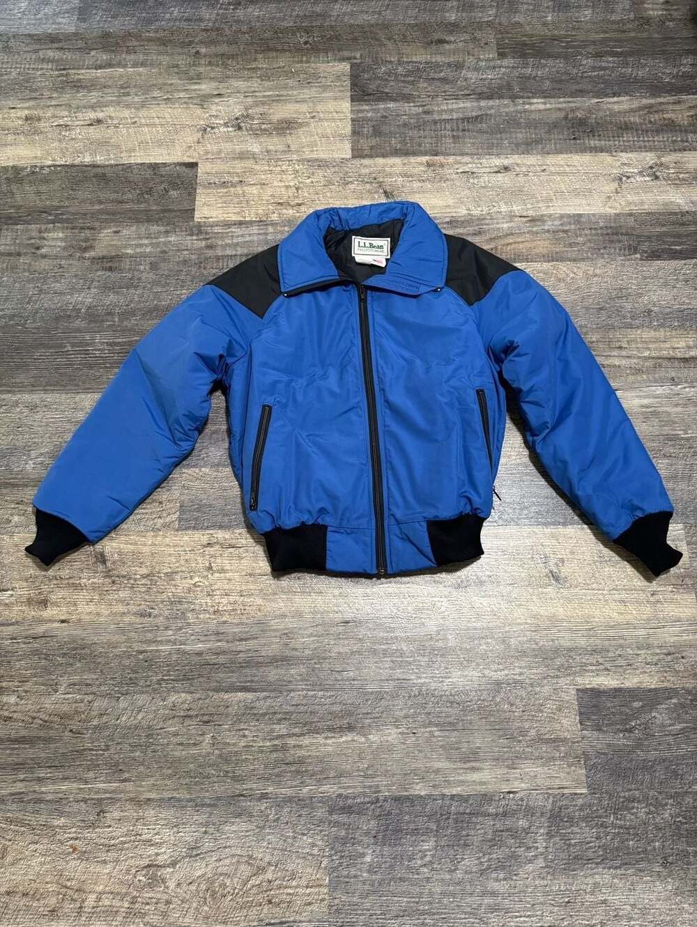 L.L. Bean Ski Jacket Women's Medium - Blue and Black, Style 1345, Made in USA